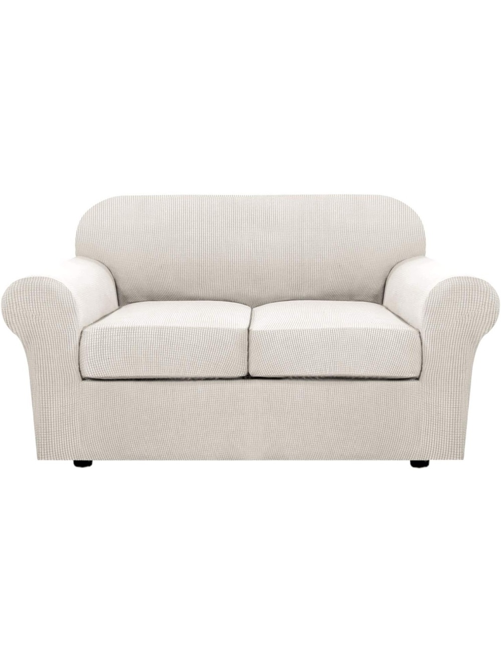 3 Piece Stretch Sofa Covers for 2 Cushion Loveseat Couch Covers. 652/C-1:v